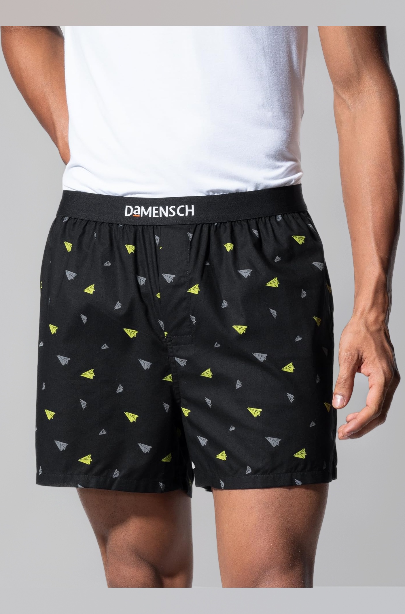 DAMENSCH Solid Breeeze Inner Boxers for Men, Ultra-Light Boxers, 100% Cotton Shorts Pant, Breathable Woven Inner Cotton Shorts for Men