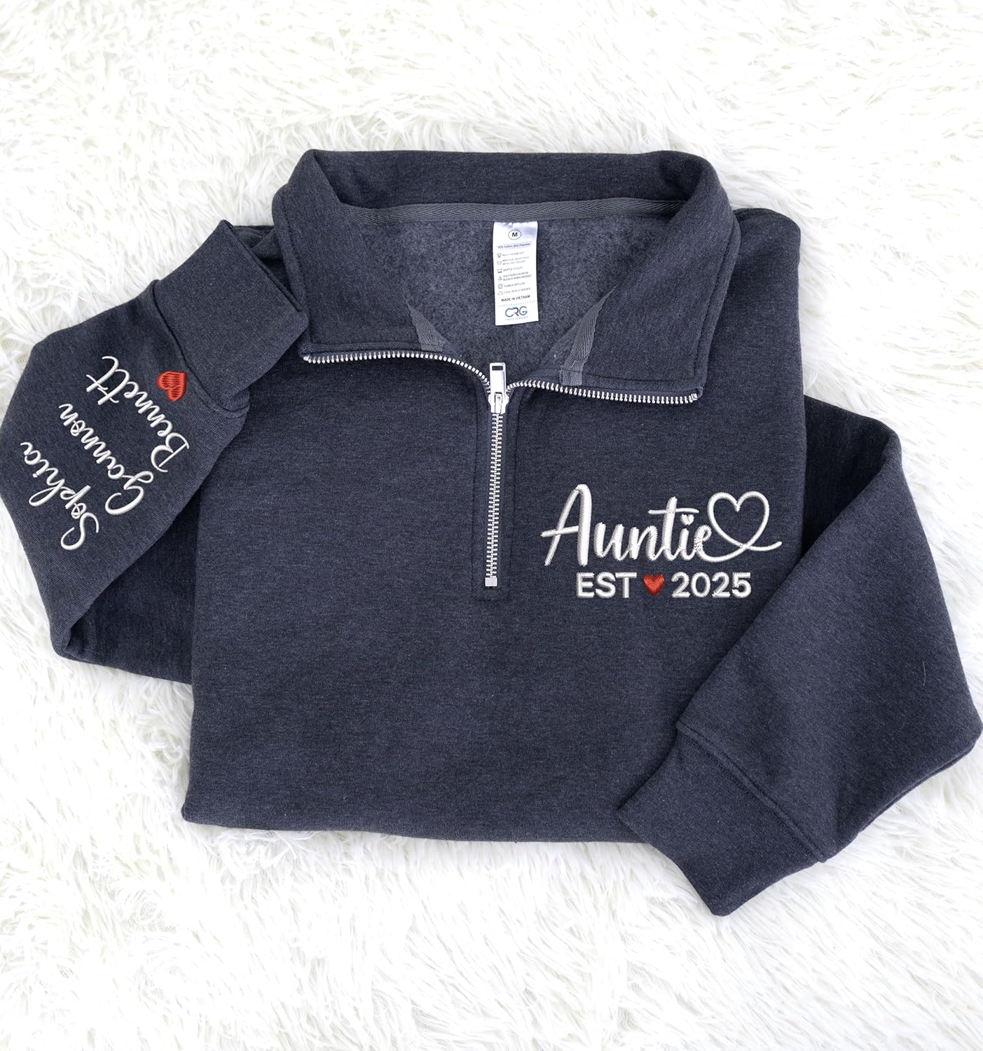 Grandma Custom Quarter Zip Sweatshirt, Mama Sweatshirt, Custom Mom Gifts, Christmas 2025 Present for Women - Image 6