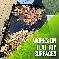 Vista 4 de EarthStone Kit de bloque de limpieza de parrilla, raspador de parrilla sin cerdas, 3 bloques de limpieza de parrilla y mango EZ-Grip de 7 pulgadas