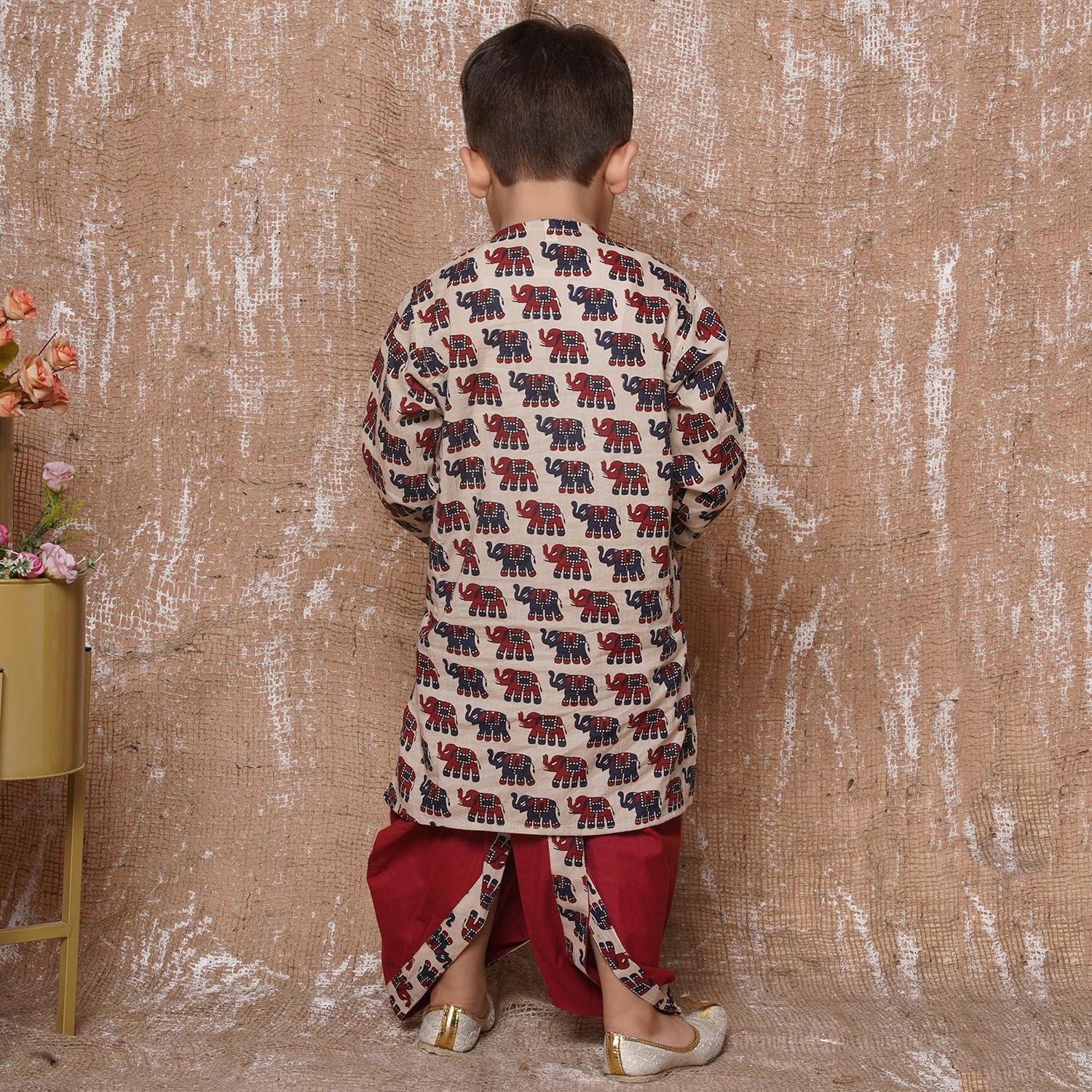 AJ DEZINES Kids Printed Kurta Dhoti Set for Boys Indian Traditional Party Wear Bollywood Style Wedding Dress || Diwali Outfit