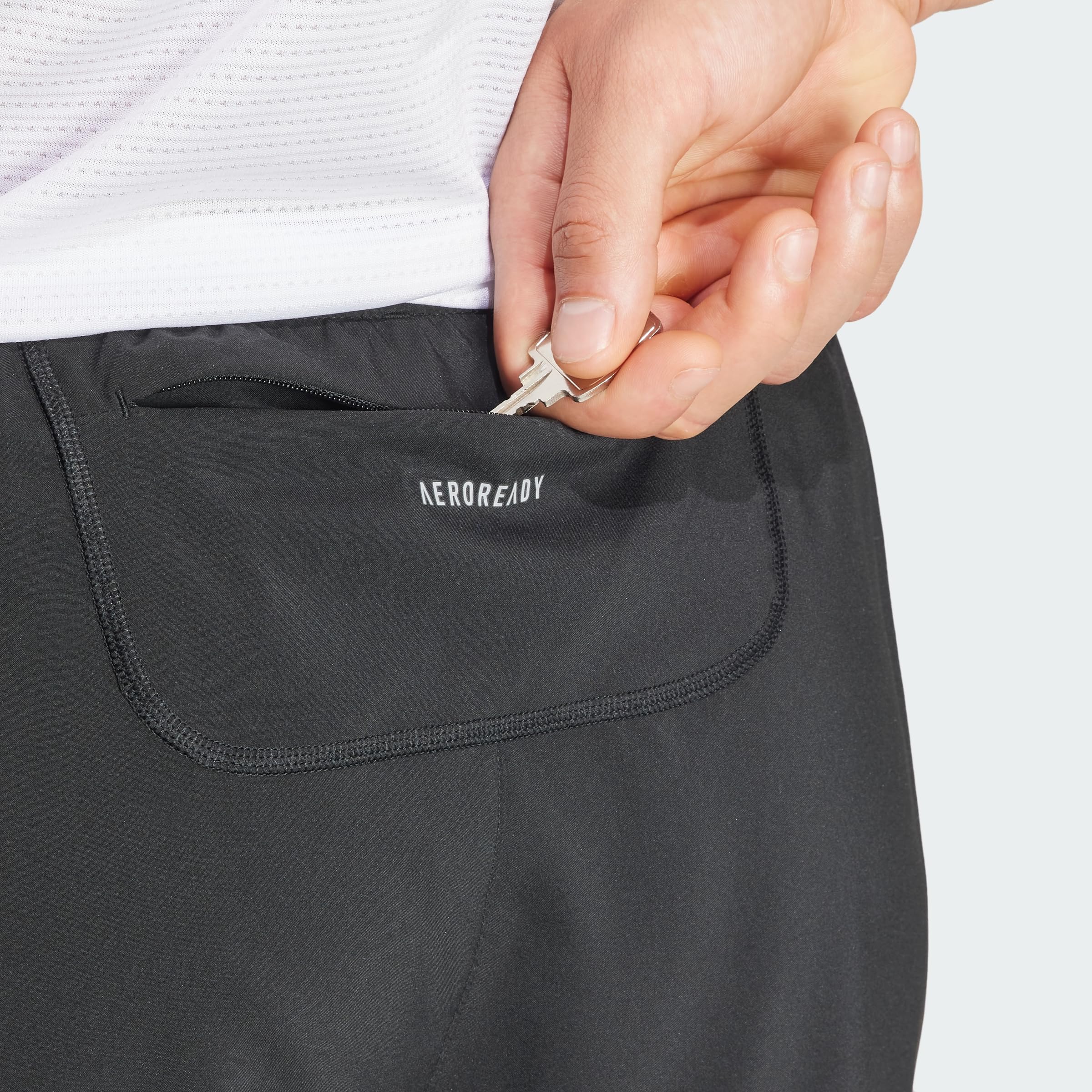 adidas Hombre Own The Run Shorts, Black, XL 9 Inch