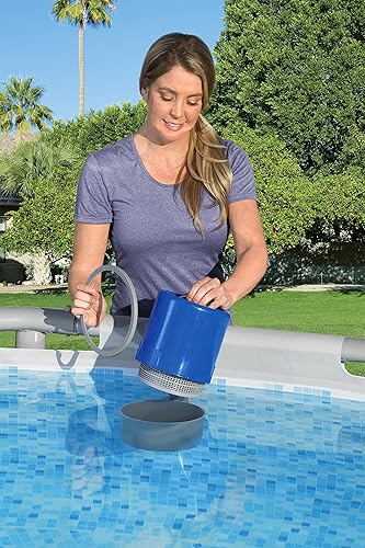 Miniatura 2 de Bestway Flowclear - Desnatador de superficie para montaje en pared limpia piscinas sobre el suelo atrae desechos flotantes talla única color gris