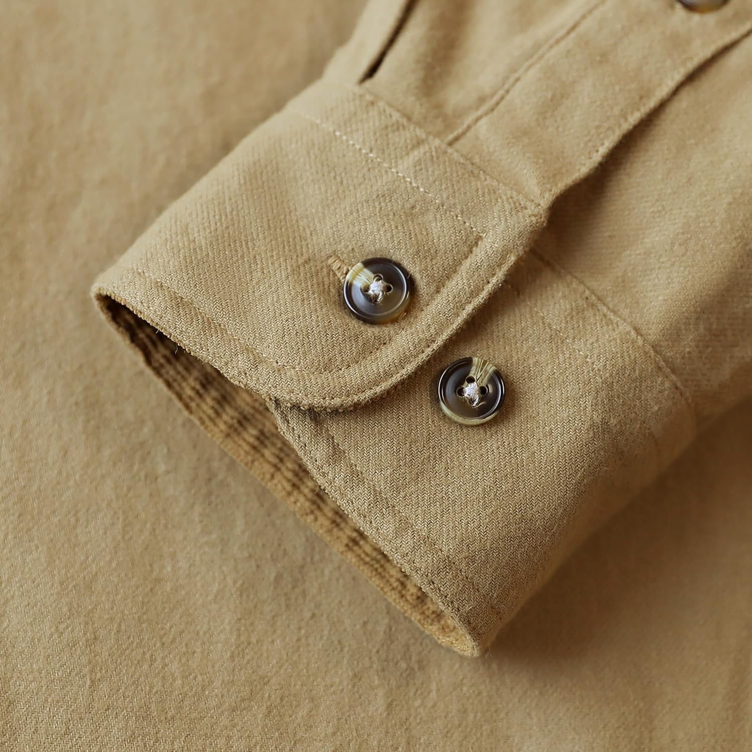 Dubinik® 6 oz Flannel Shirt for Men Long Sleeve Casual Button Down Brushed 100% Cotton Shirt - Image 5