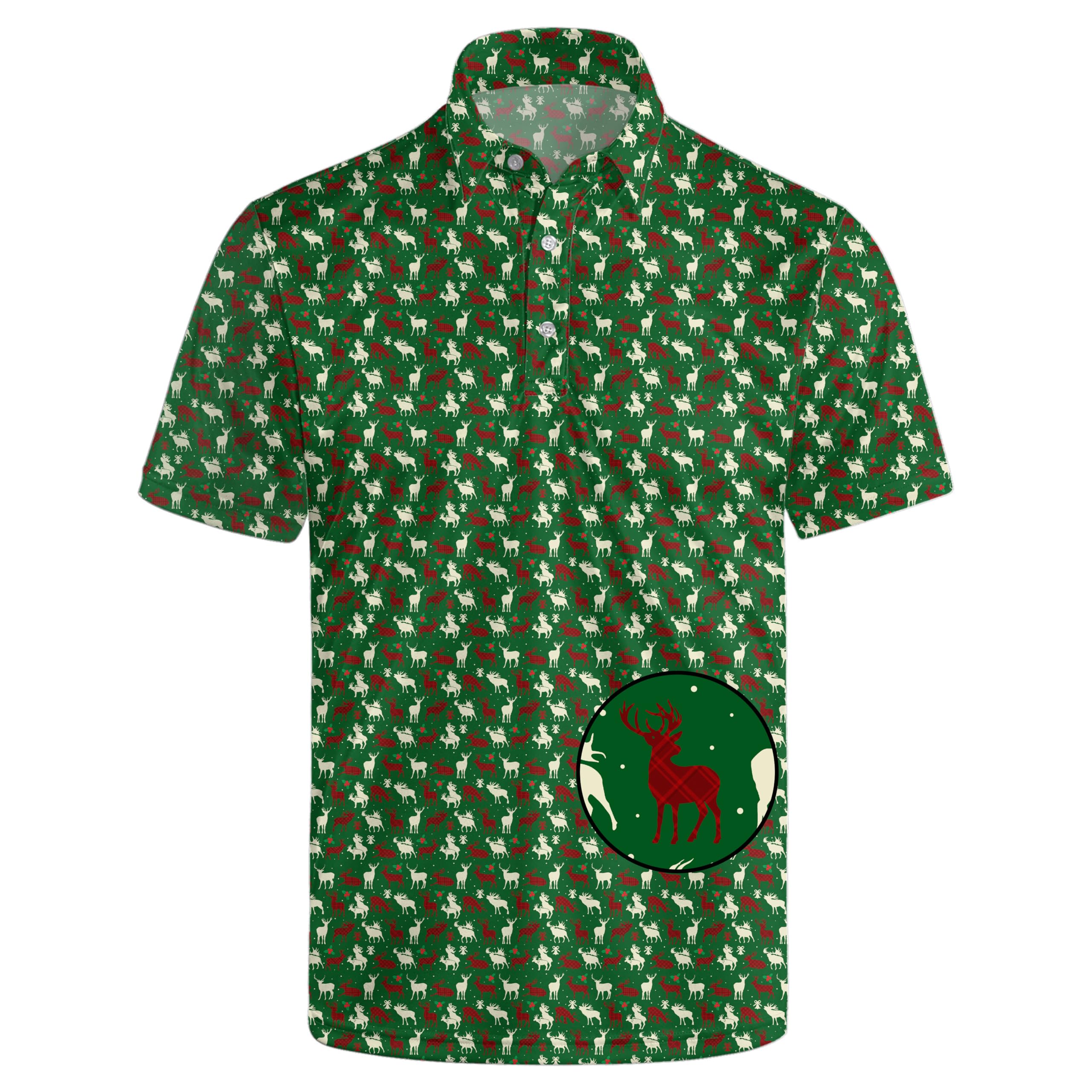 Men's Funny Golf Shirt Short Sleeve, Casual Polo Shirts for Men