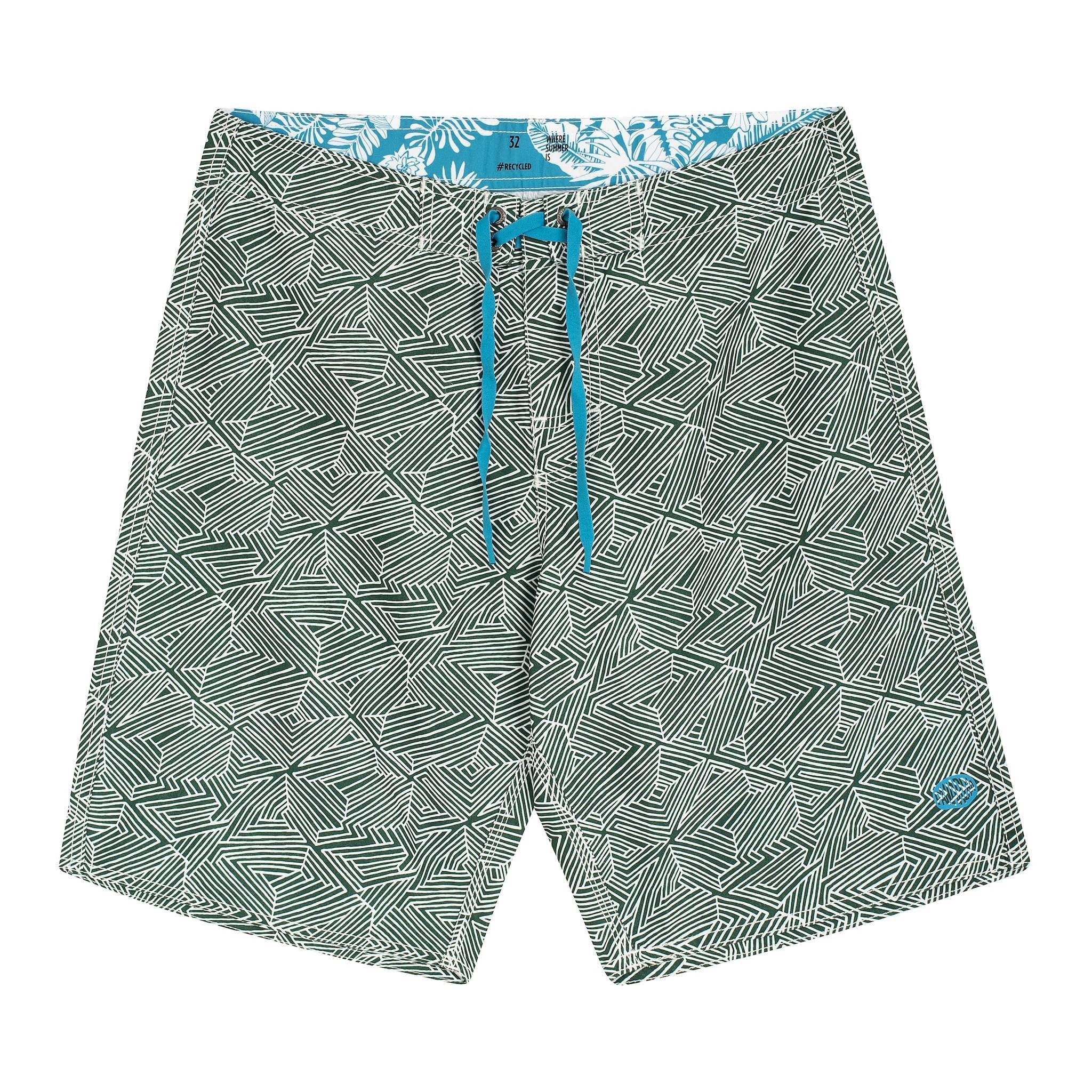 Panareha Boardshorts in Poliestere Riciclato Myrtos Verde (48)