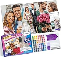 Caydo 3-Pack Custom Diamond Painting Kit with App - Personalized Photo Art, 30,000 Diamonds, 56 Colors, A3 Canvases & Tools, No Wait