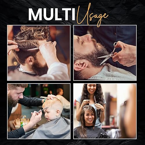 Miniatura 6 de Tijeras de corte de pelo profesionales (6.5-pulgadas), acero inoxidable templado hielo reforzada con cromo para resistir el óxido, por Utopia Care