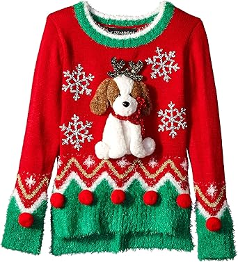 ugly christmas sweater with dogs on them