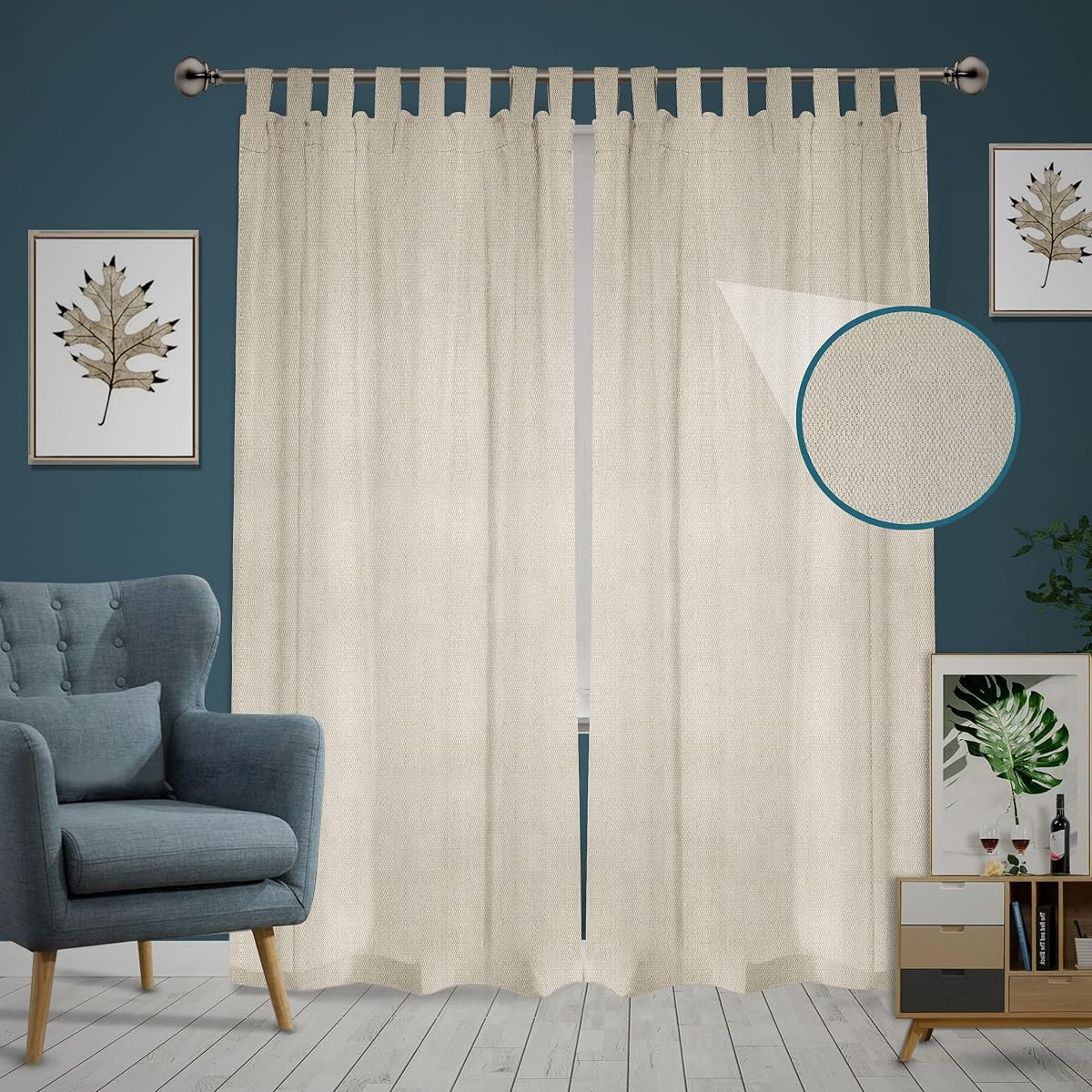 DIRT DEFENSE Canvas Drop Cloth Outdoor (Cream/Beige, 54"x108")