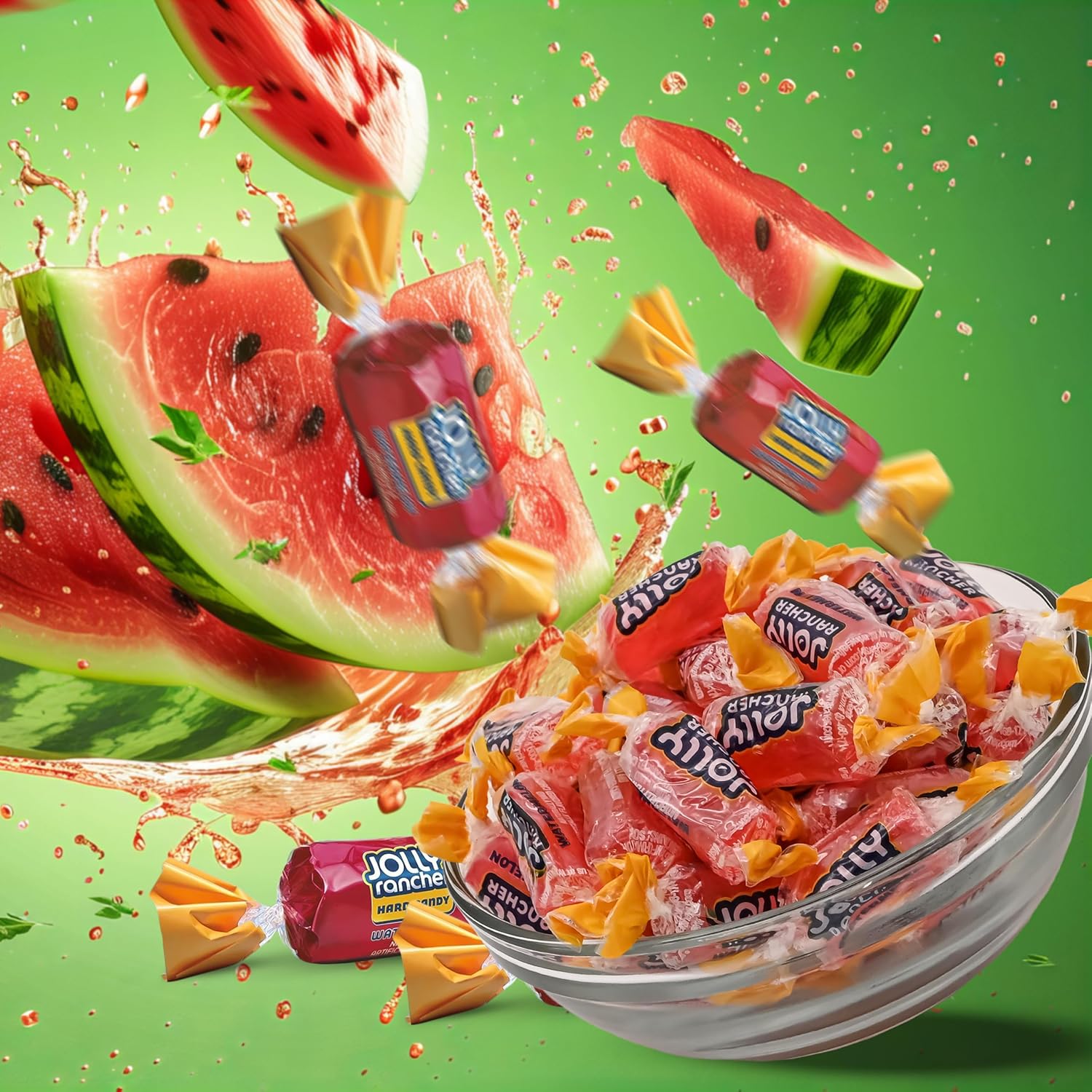 Watermelon J Ranchers Hard Candy – Original Flavor – 1 LB Bulk Bag –