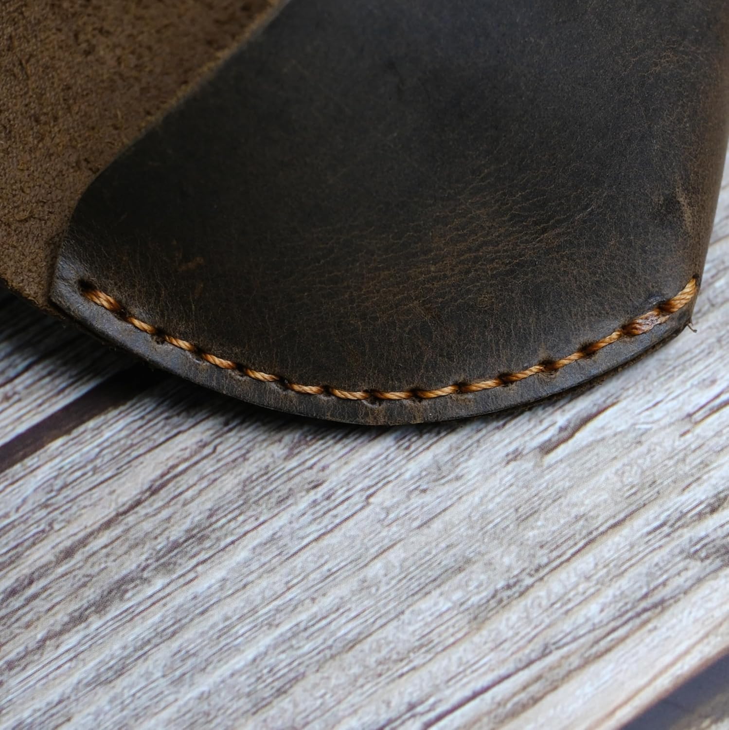 Leather Eyeglasses Case,Flexible Sunglasses Pouch Slim Case for Women Men Horizontal Eyeglass Case