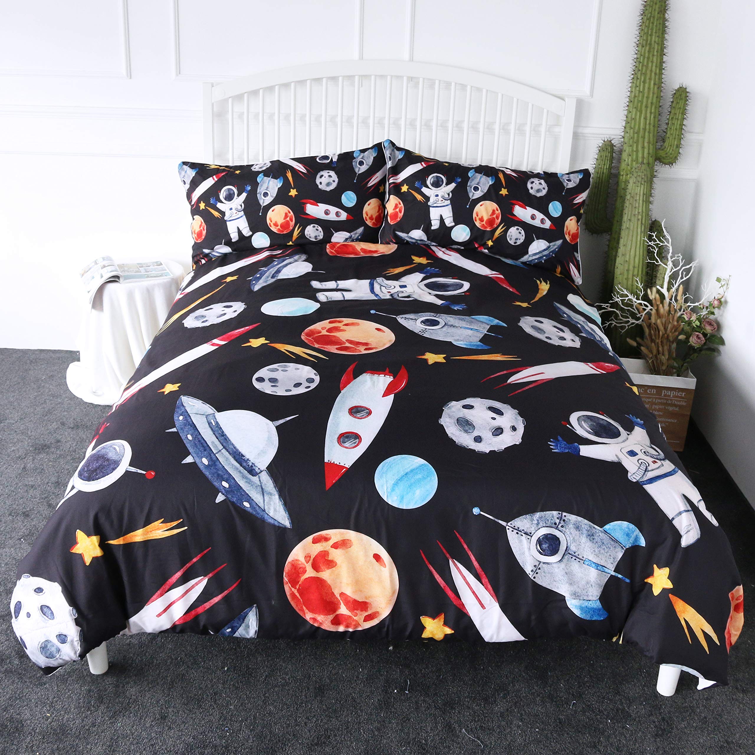 rocket ship comforter