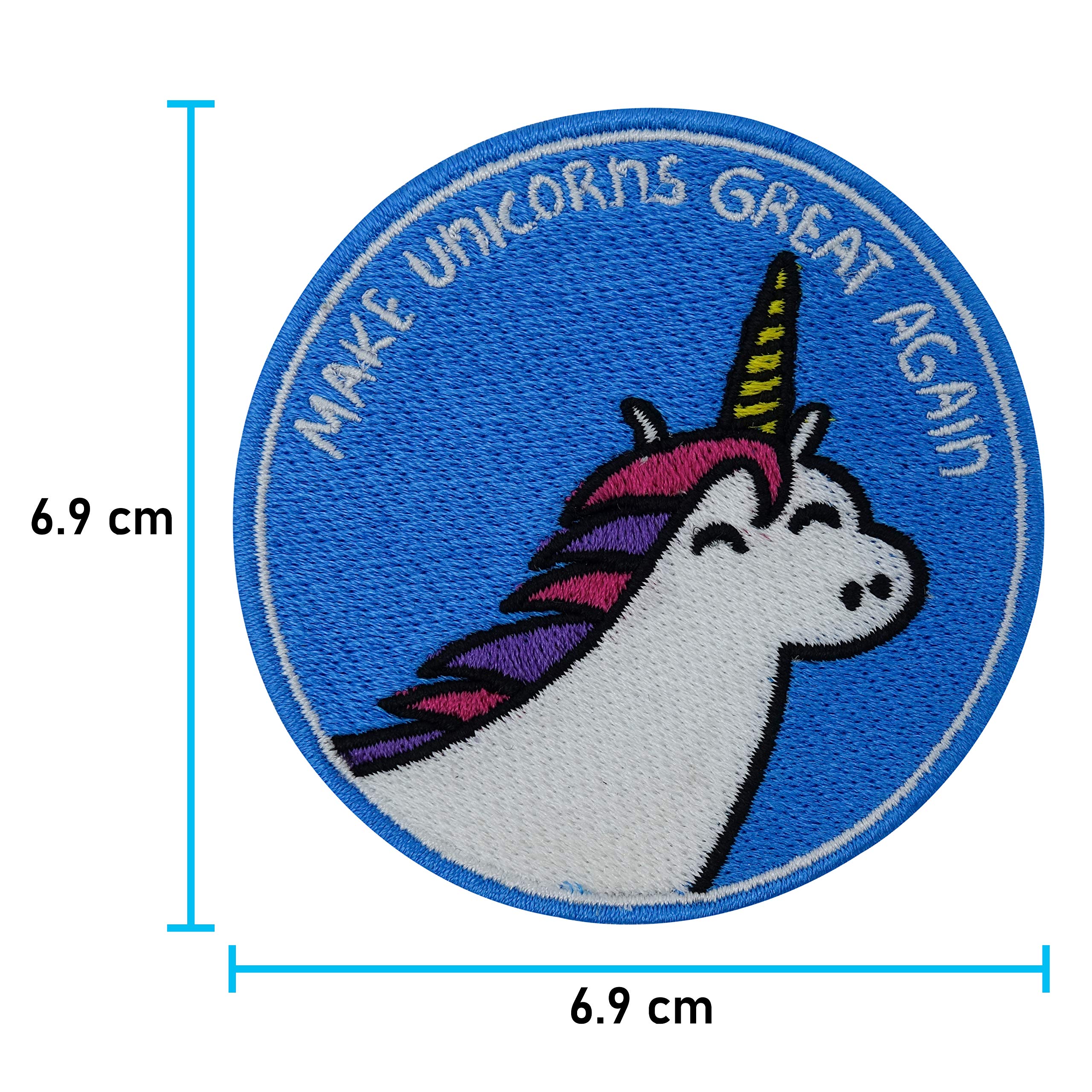 „Make Unicorns Great Again“ Bügelpatch – Witziger Aufnäher Für Jacken, Rucksäcke & Mehr