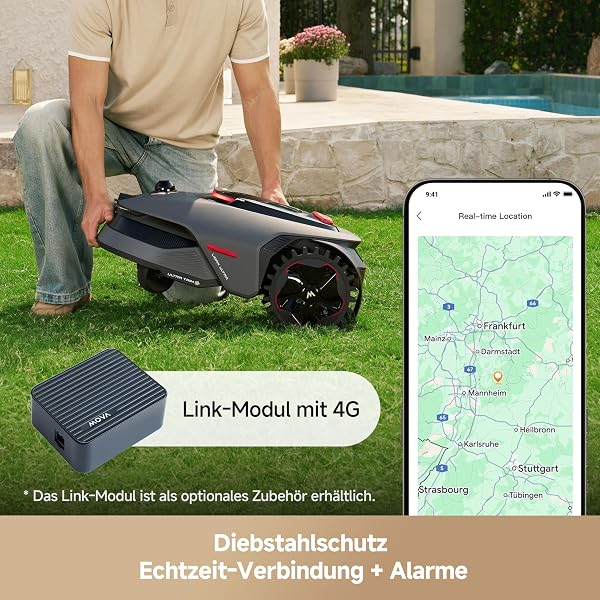 MOVA LiDAX Ultra 1200 Mähroboter ohne Begrenzungskabel, Empf. 1200 m², ohne RTK & automatische Kartenerstellung per 3D-LiDAR mit 360° & AI Vision, 5 cm Kantenschnitt, effiziente Wegeplanung in U-Form - 5