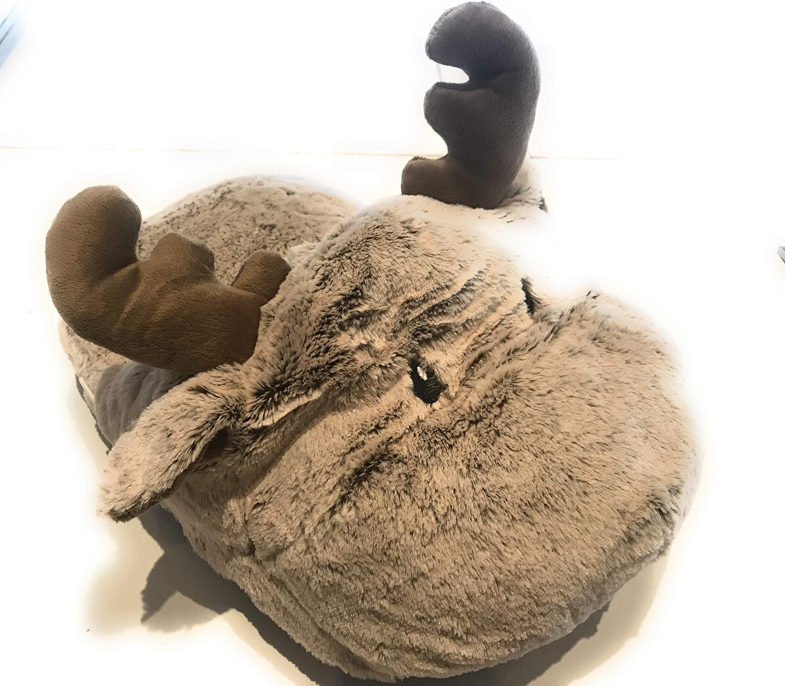Comfi Feet Luxurious Giant Moose slipper - Luxurious Double slipper - Supersoft Cute Moose Slipper - Animal slippers novelty slipper - Large foot warmer