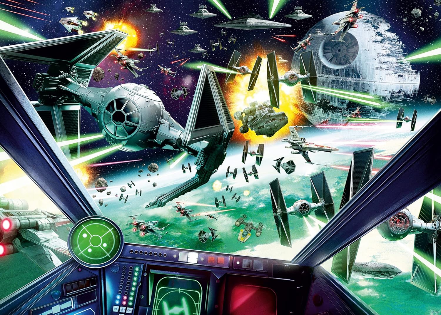 Ravensburger Star Wars: X-Wing Cockpit Puzzle - 1000 Pieces | Exciting Galactic Battle Theme | Premium Quality & Unique Interlocking Design | Perfect for Star Wars Fans