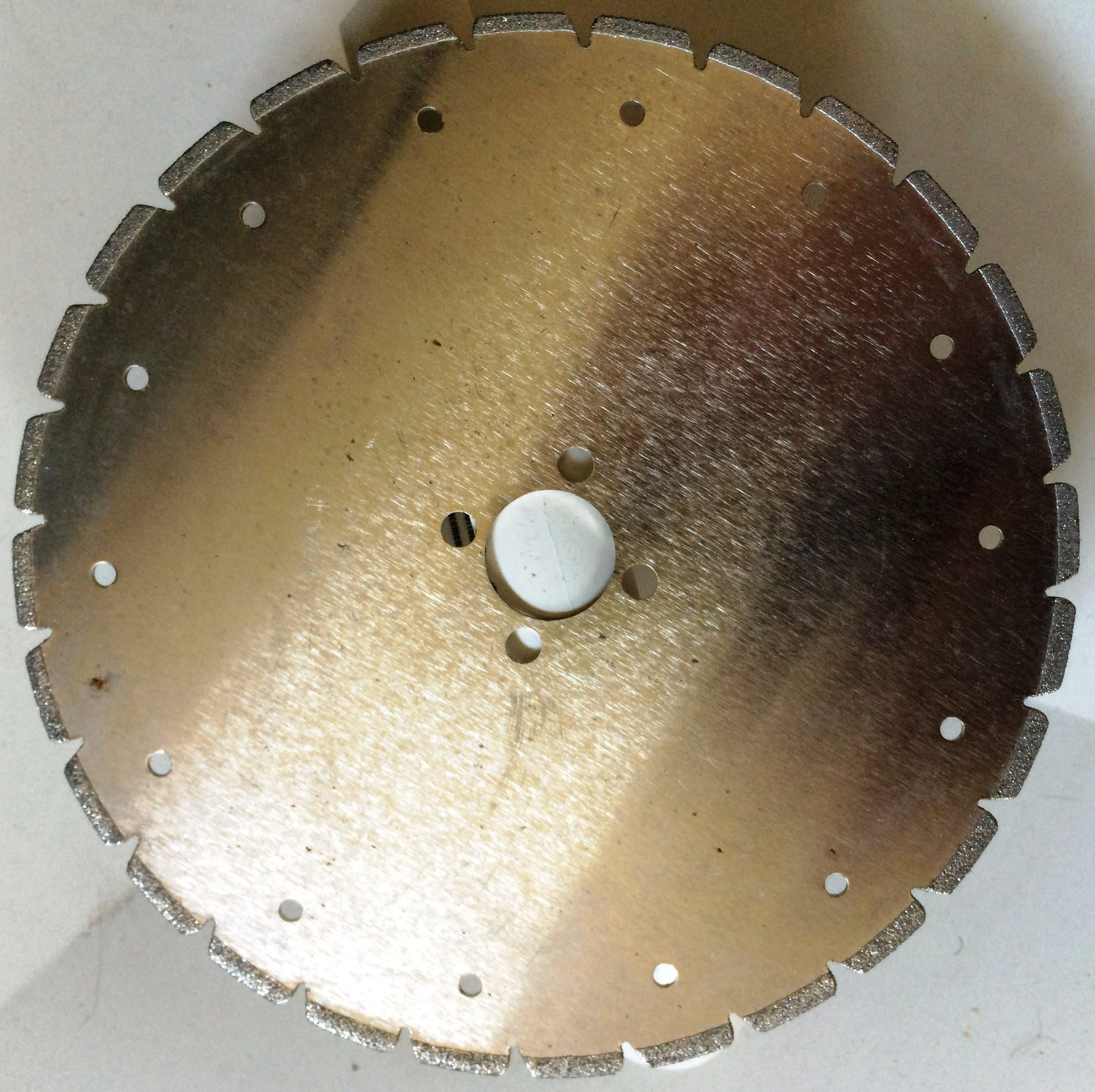 7" Segmented Electroplated Diamond Saw Blade! Great for Corian and Fiberglass! Lame de Diamante / Diamantklinge / Lama Diamantata / Hoja de Diamante!