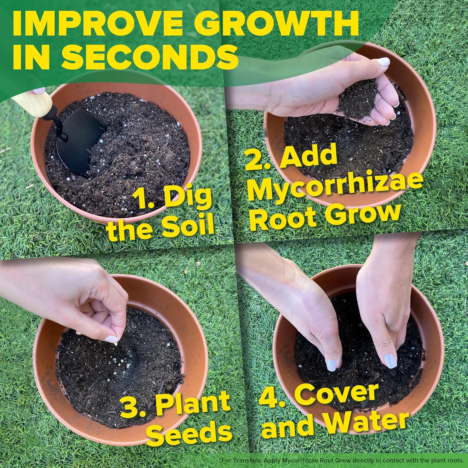 Mycorrhizal Fungi Root Grow All Natural Mycorrhizae for Plants Myco Ultra Soil Real Growers Plant Success Root Enhancer for Plants Microbes for Soil Mycorrhizal Inoculant Root Powder for Plants Soil