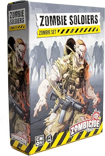 Zombicide 2ª edición Zombie Soldiers Zombie Set – Shooter Walkers Expansion! Juego de estrategia cooperativa, a partir de 14 años, 1-6 jugadores, 1