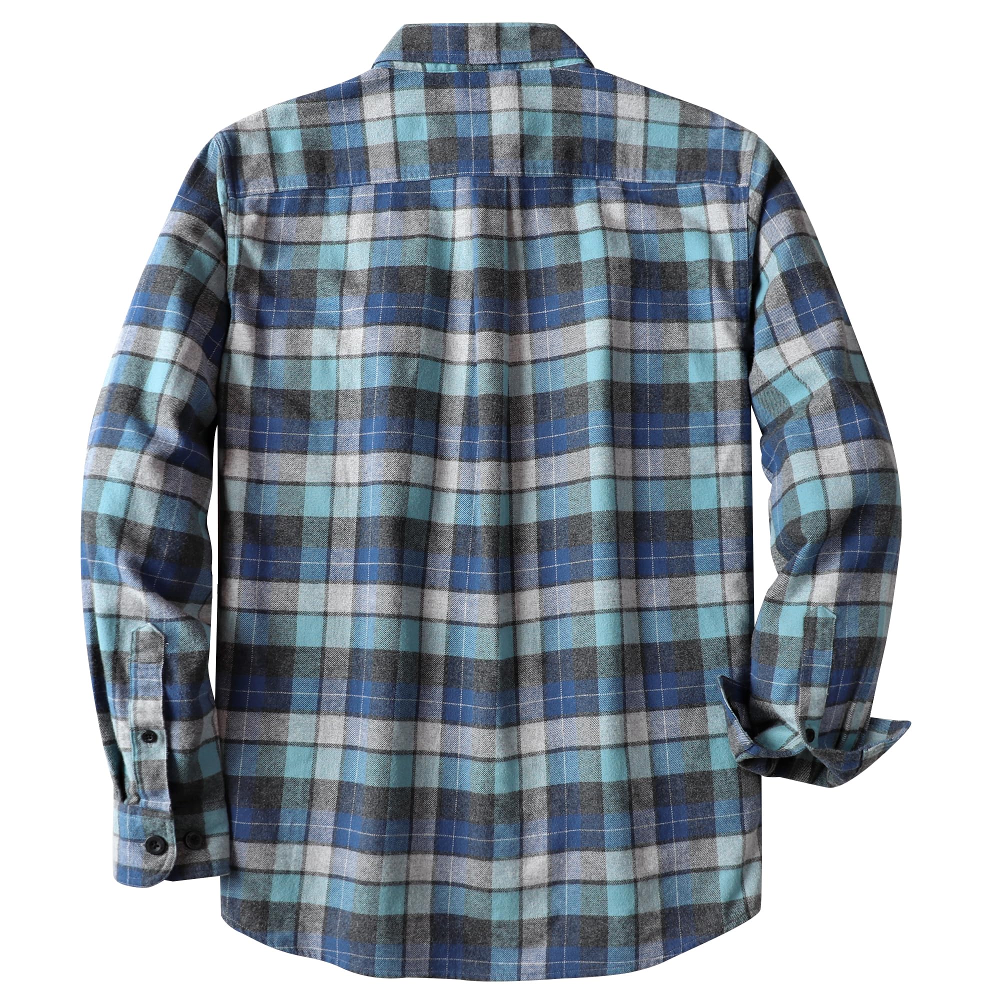 Dubinik®Koszula flanelowa Męska Koszula Z Długim Rękawem Nieformalny Zima Casual Termica Koszula Plaid Męska