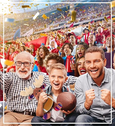 Miniatura 5 de DolliBu Animal de peluche de alce con peluche de fútbol, alce suave y abrazable, adorable juguete de peluche para jugar, lindo regalo de vida