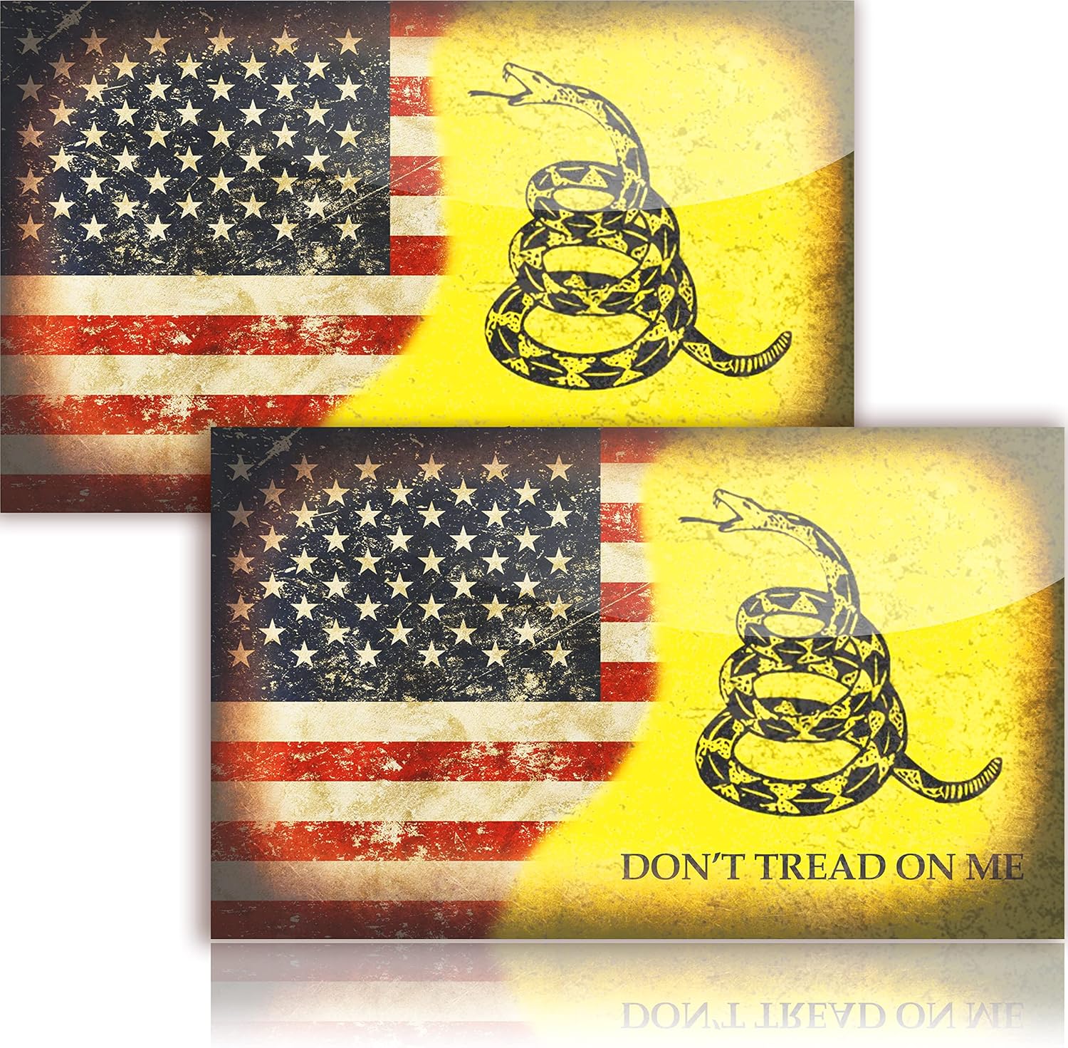 Narrow Minded Dont Tread On Me Stickers (two pack) Dont Tread on me Stickers hard hat, Don't Tread on me Decal, Gadsden Flag Sticker, Show Your Support for US Marines, Army, Navy and Airforce