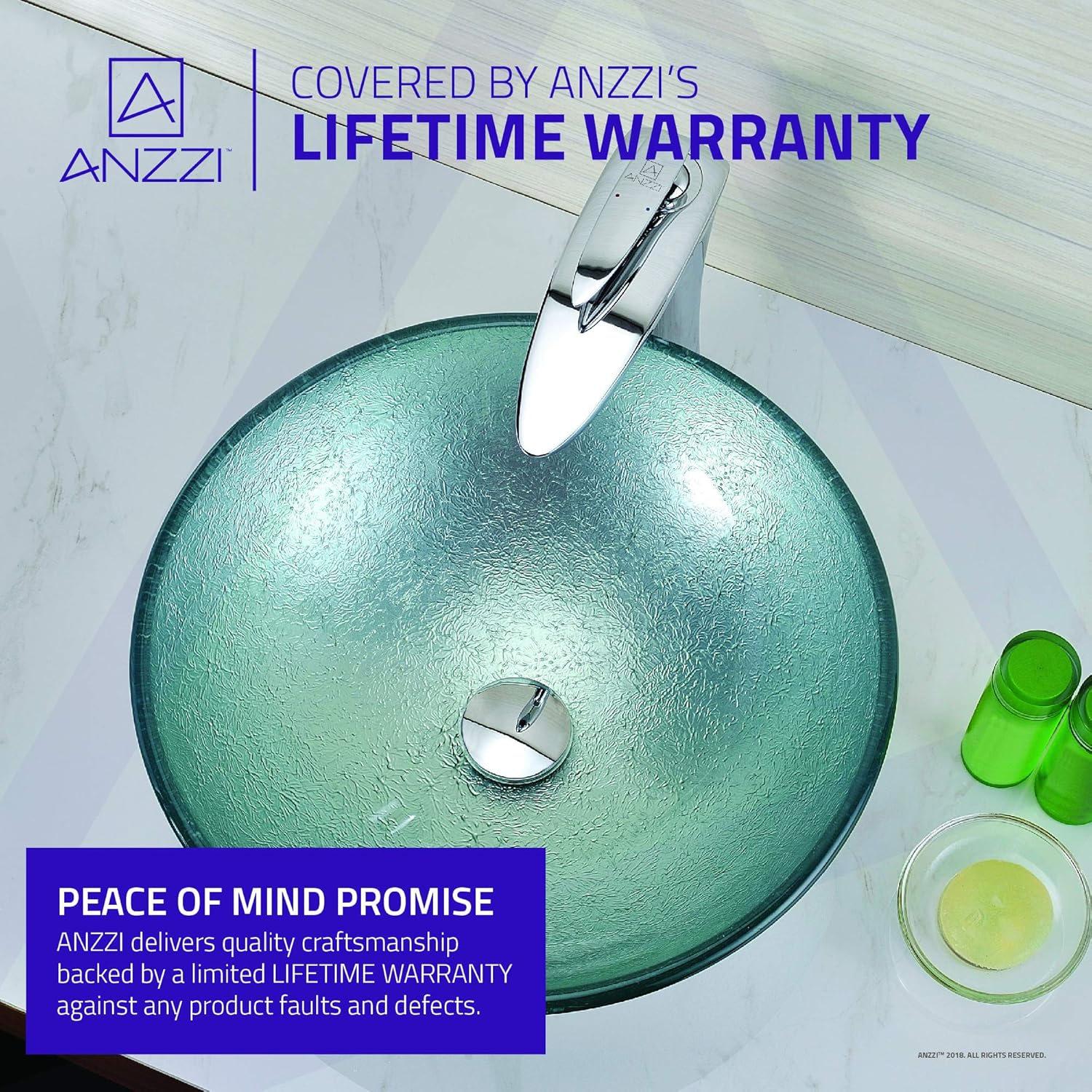 Frее Shірріng 🛒 Anzzi Spirito Series Deco-Glass Vessel Sink in Churning Silver