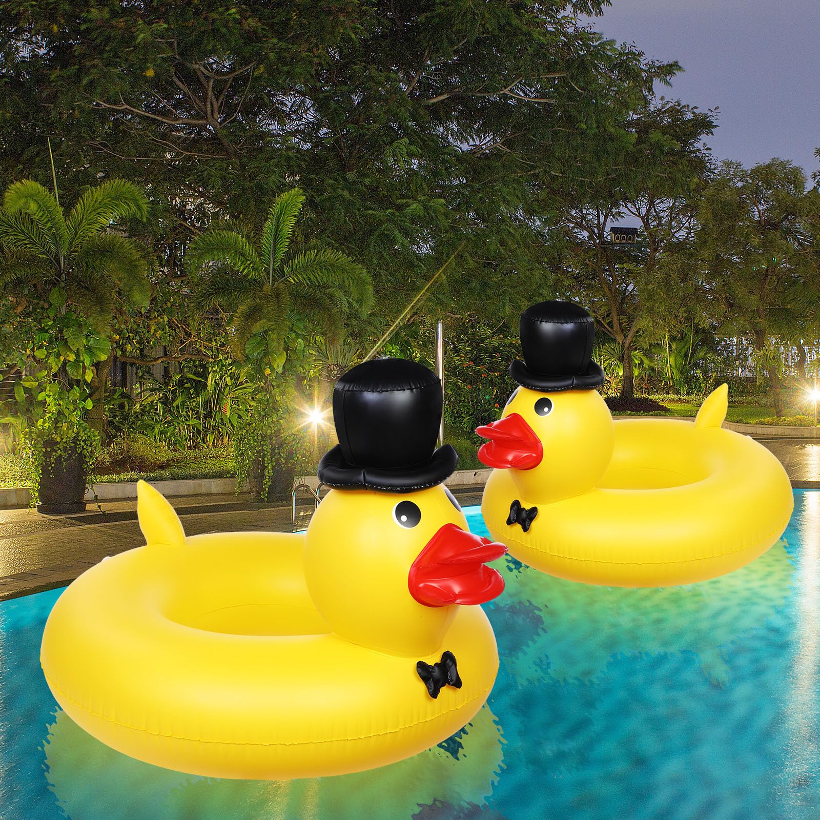 Inflatable Swimming Duck Toys Inflatable Plastic Punk Duck Pool