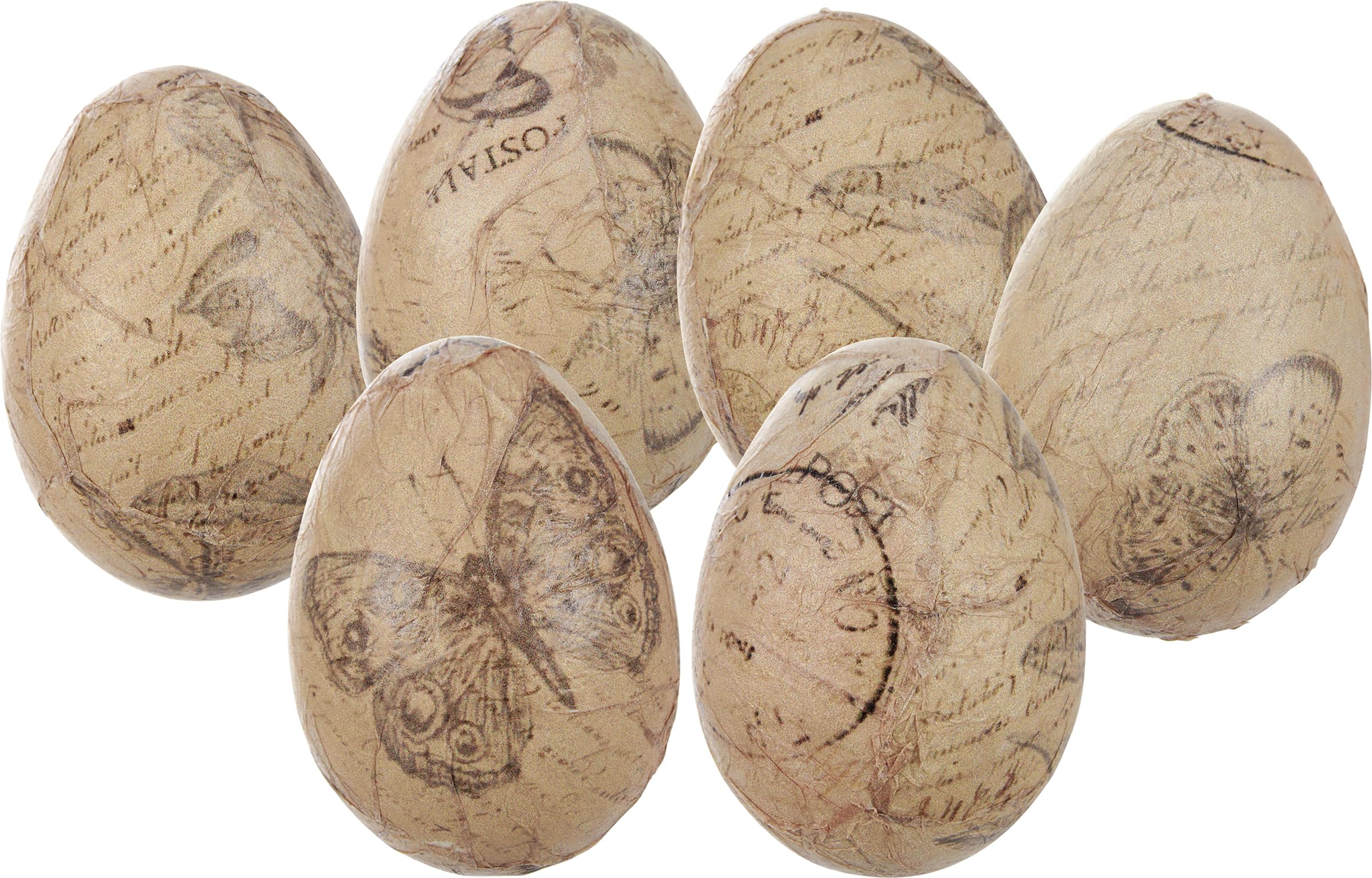 Œufs en bois au design papier vintage pour raviver vos souvenirs d'enfance