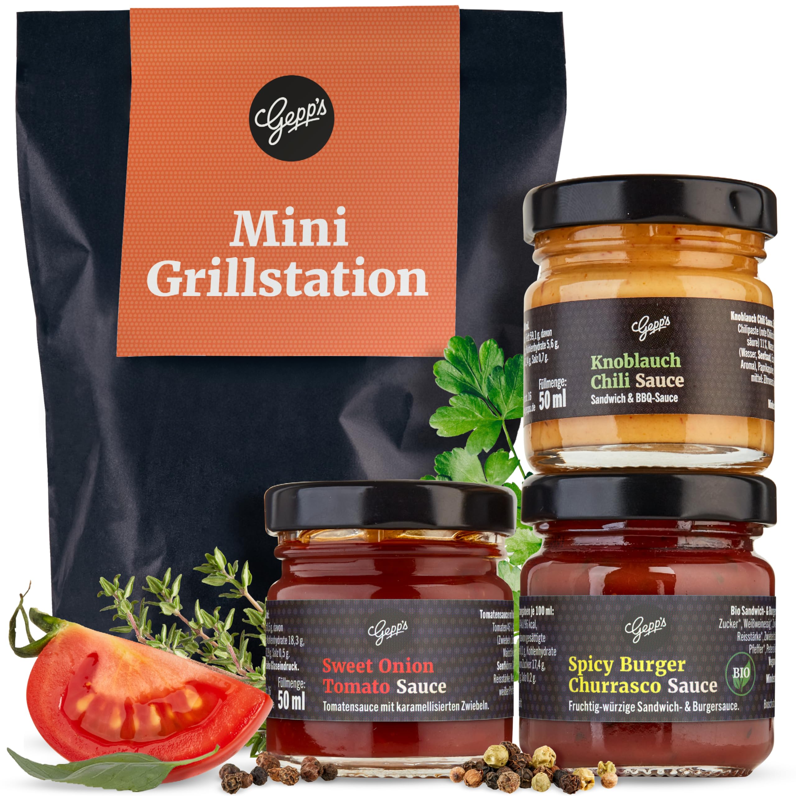 Gepp’s Feinkost Wundertüte Mini Grillstation I Grillgewürze Geschenkset