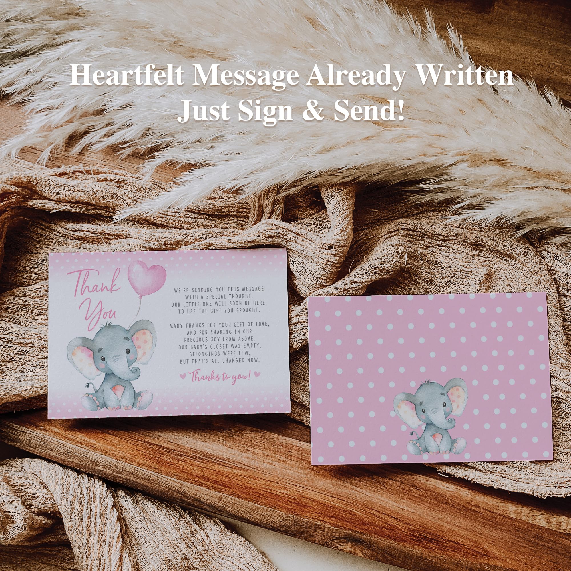 Pink Elephant Baby Shower Thank You Cards 20 Count Template Pink Elephant  Baby Shower Free Printables - Find The Perfect Free Baby Shower Gift, image size:2000x2000