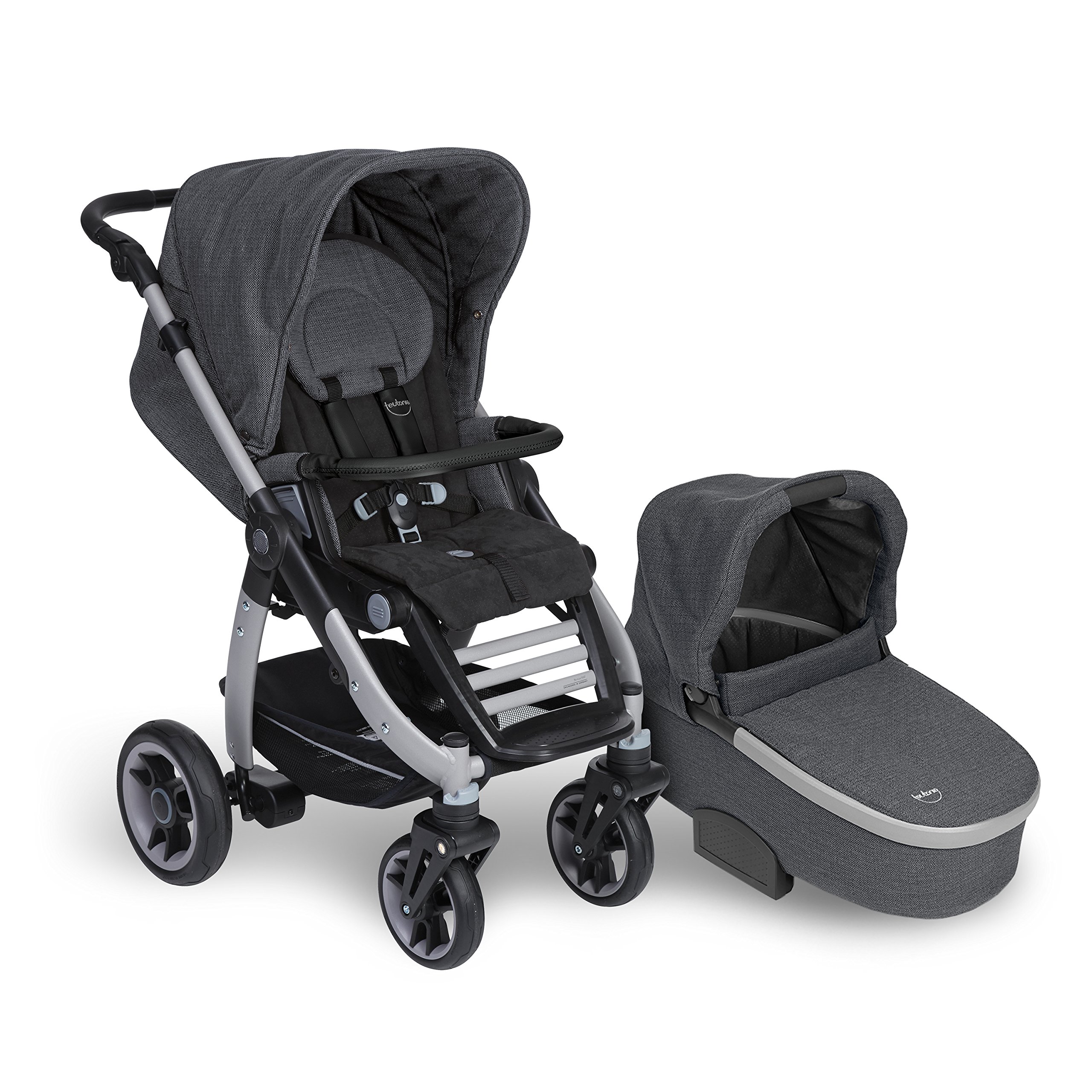 teutonia Cosmo 2016 Titanium Rad 3 mit Gestelltragetasche, Marble :  Amazon.de: Baby