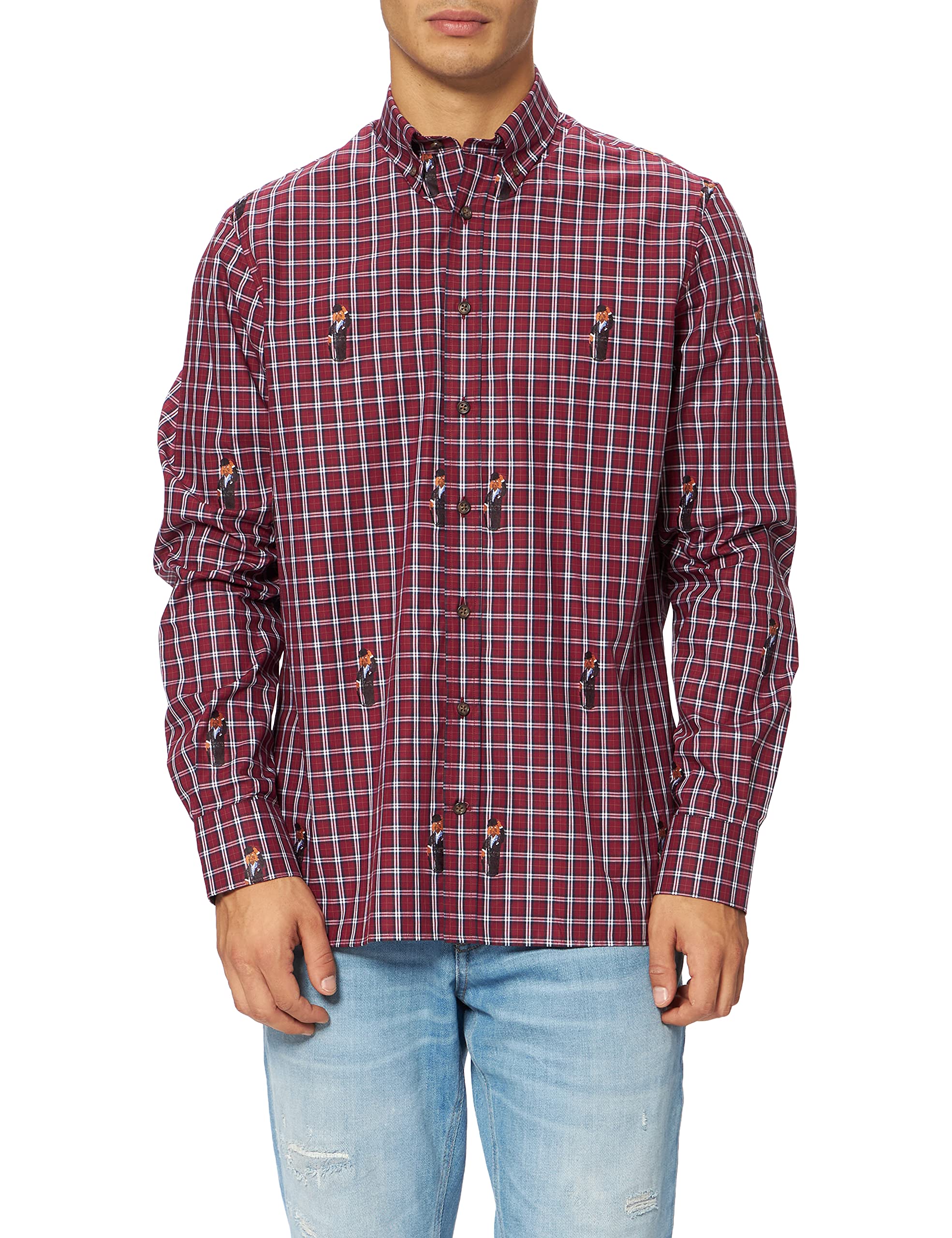 Hackett LondonMen's Harry Fil Coupe Tartan Shirt