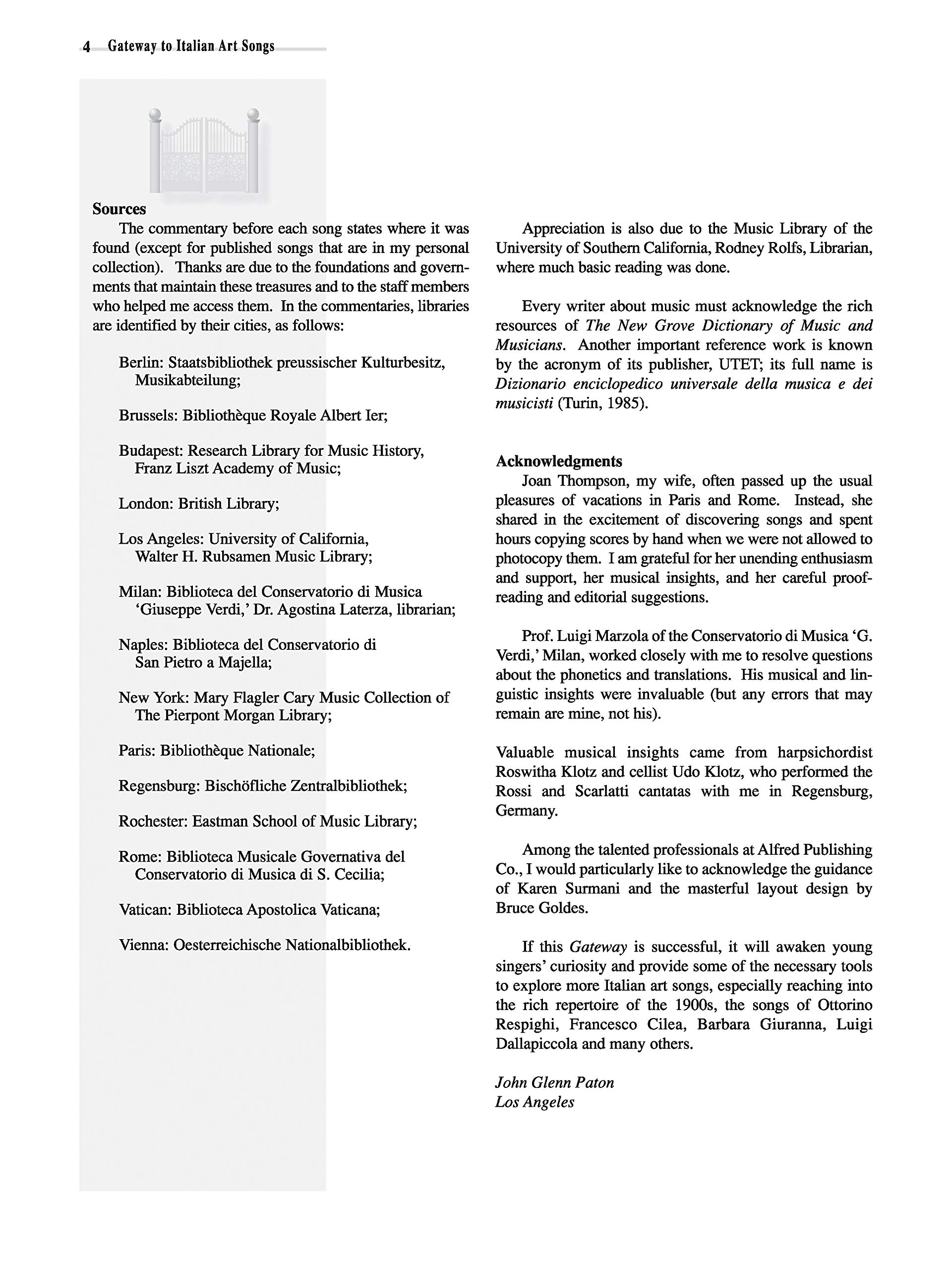 Gateway to Italian Songs and Arias: An Anthology of Italian Songs and Interpretation; Low