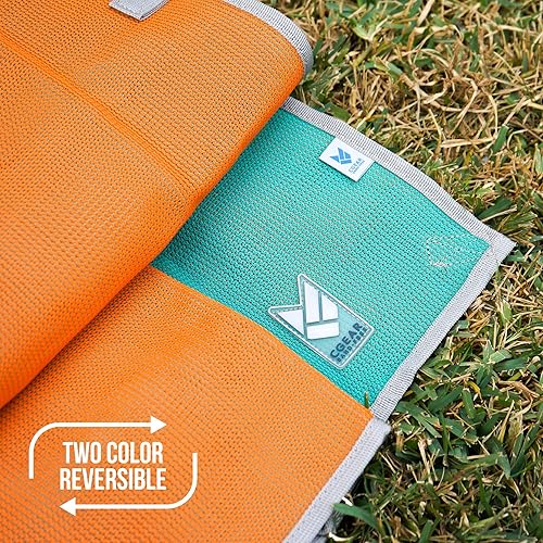 Miniatura 4 de CGEAR Alfombra Original para Exteriores Sin Arena Estera de Camping - Material Resistente al Agua y Anti-Decoloración - Grado Militar - Diseño