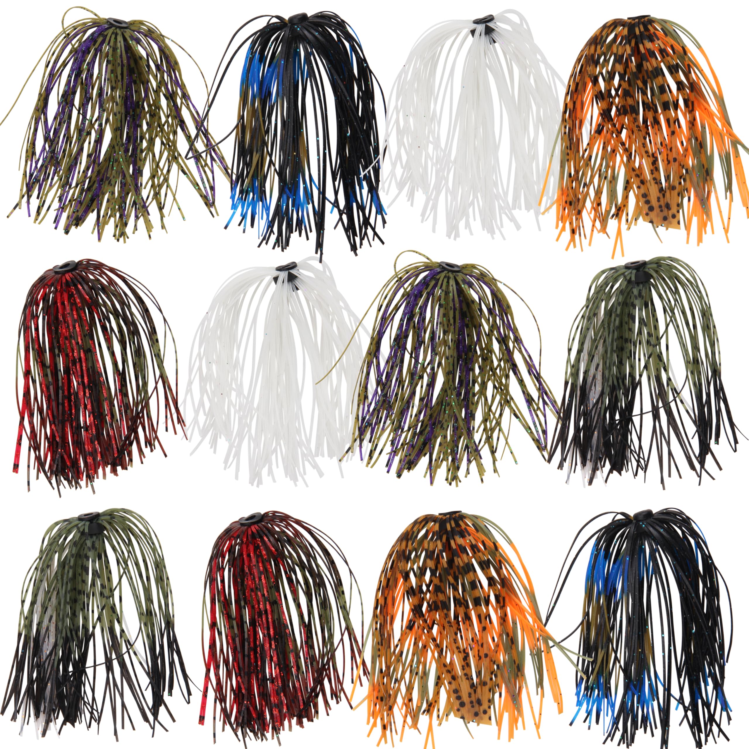 AGOOL Spinnerbait Skirt 12-Pack