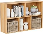 VDNEND Wooden Storage Organizer with Closed Back Panel, 11in Cube Shelf Opening, Bookshelf, Display Shelf,Closet Cabinet for Home and Office (Embossed White, 8-Cube 47.8L*9.45W*24.09H)