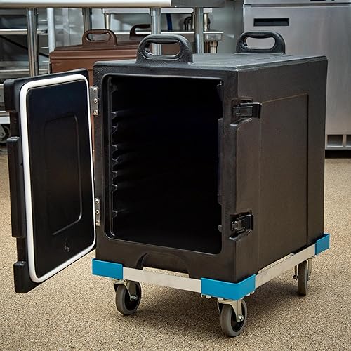 Miniatura 4 de Carlisle PC300N03 Cateraide End-Loading Insulated Food Pan Carrier, 5 Pan Capacity, Black + Cateraide PC300N End-Loading Food Pan Carrier Dolly,