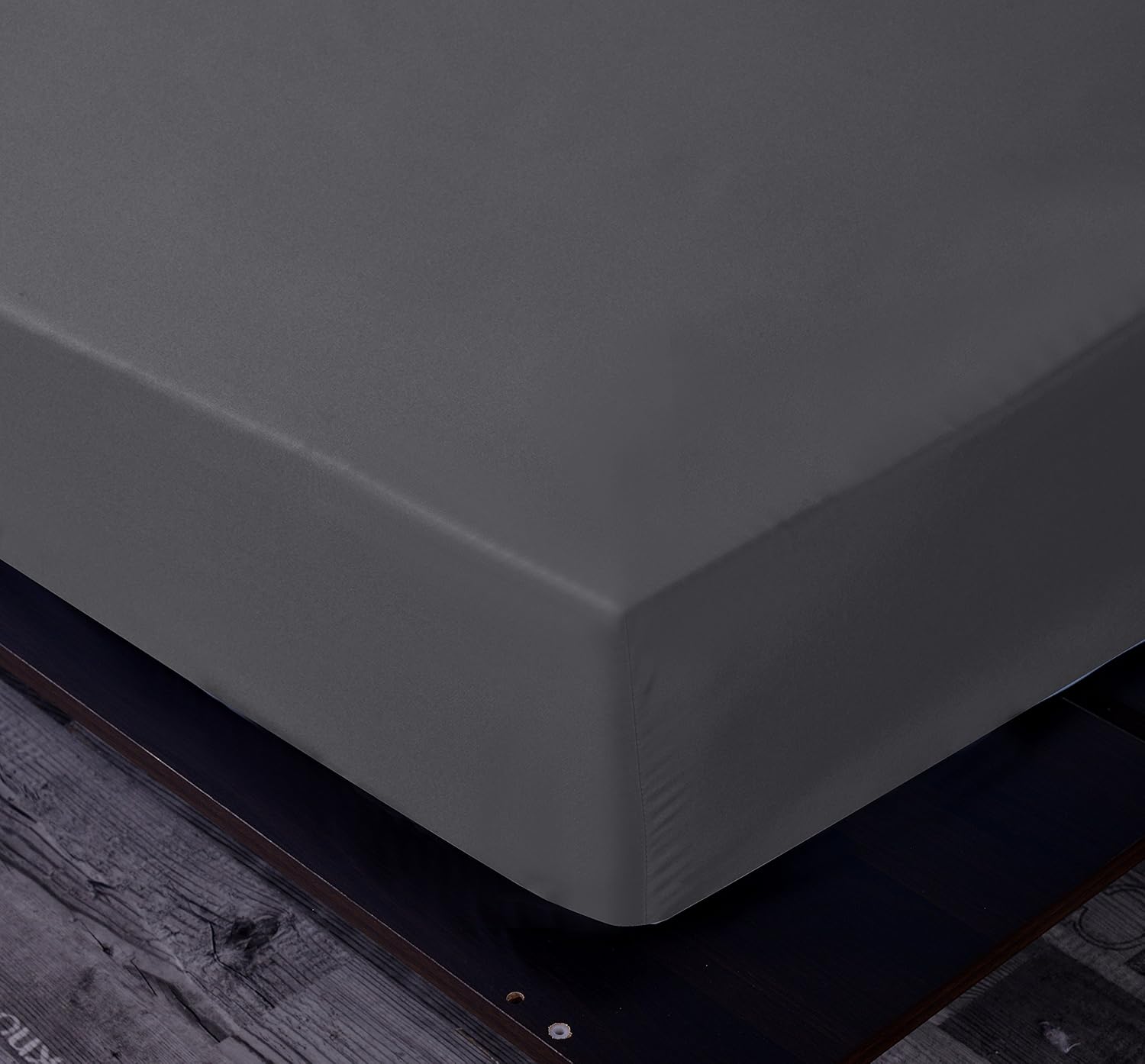 NHNHN 2 Pack Fitted Sheet-Deep Pockets-Soft Microfiber-Easy Care-Shrinkage and Fade Resistant-Fitted Sheets King Size for Girl Woman Teens Kids-2 Sets of Fitted Sheet King Gray