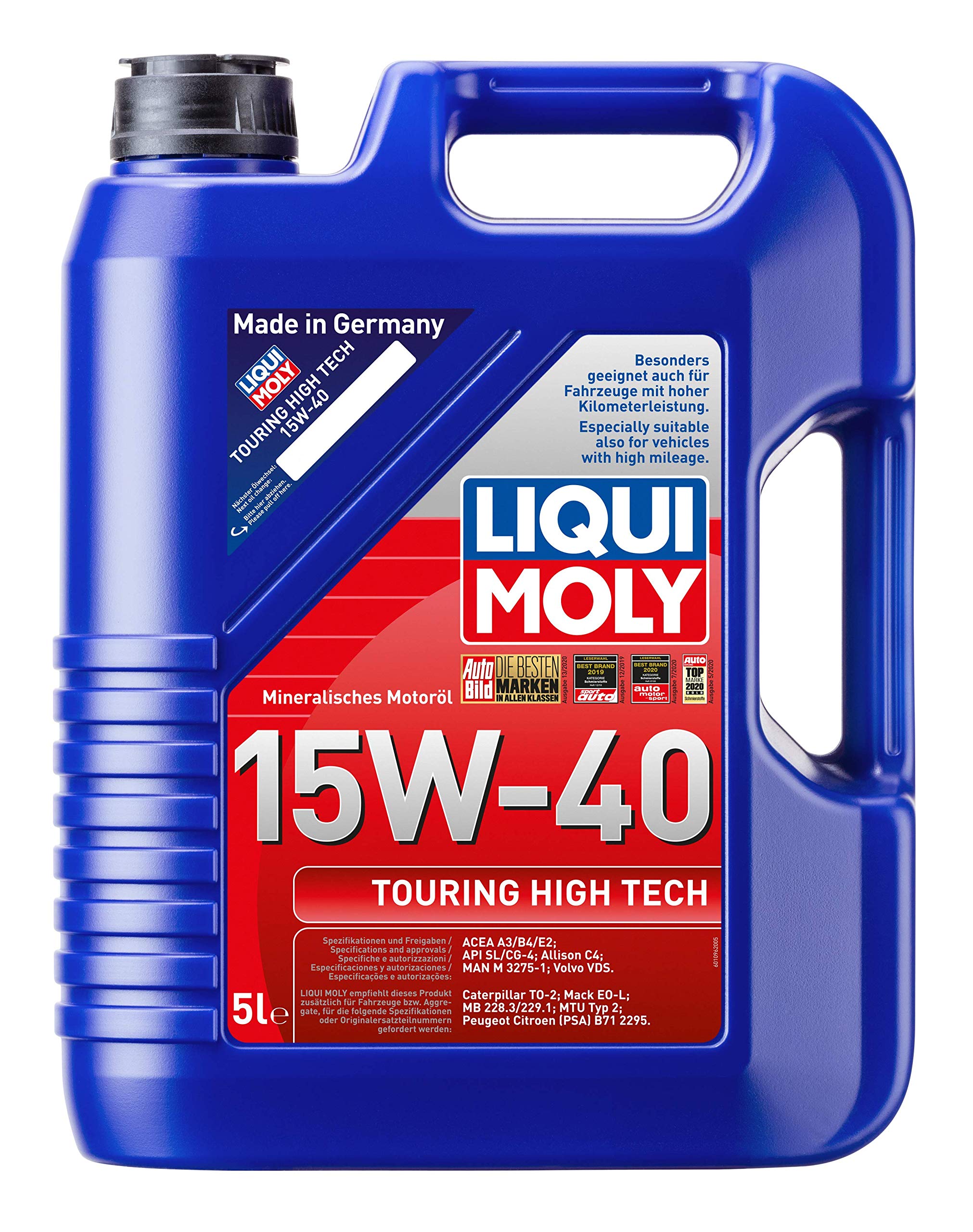 Liqui Moly Touring High Tech 15W-40 5 l Otomotiv Bakım Ürünü
