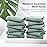 SWEET DOLPHIN 12 Pack Muslin Burp Cloths Large 100% Cotton Hand Washcloths for Baby - Baby Essentials Extra Absorbent and Soft Boys & Girls Milk Spit Up Rags - Dark Green, 20 X10