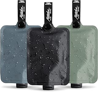 Matador - FlatPak Toiletry Bottle (3-Pack) - Multi 1: Charcoal, Slate Blue, Sage | TSA-Approved, Leakproof & Space-Saving | Ideal for Travel, Gym & Camping Essentials