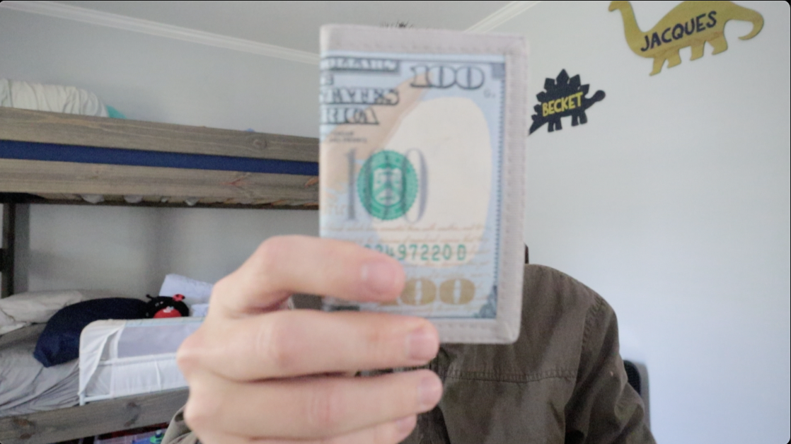 100 Dollar Bill Trifold Wallet