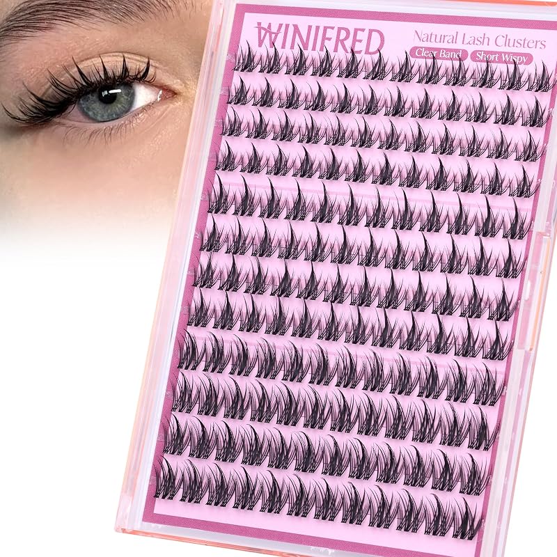 Winifred Cílios Postiços em Tufo Fairy Manga 10–14 mm com Faixa Transparente