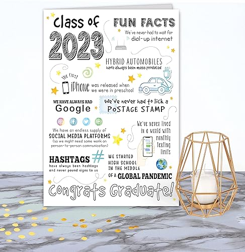 Miniatura 3 de Graduation Cards 2023 - Funny Graduation Decorations Class of 2023 Gifts - Graduation Gifts for Her - Graduation Gifts for Him - Includes 5x7 inch
