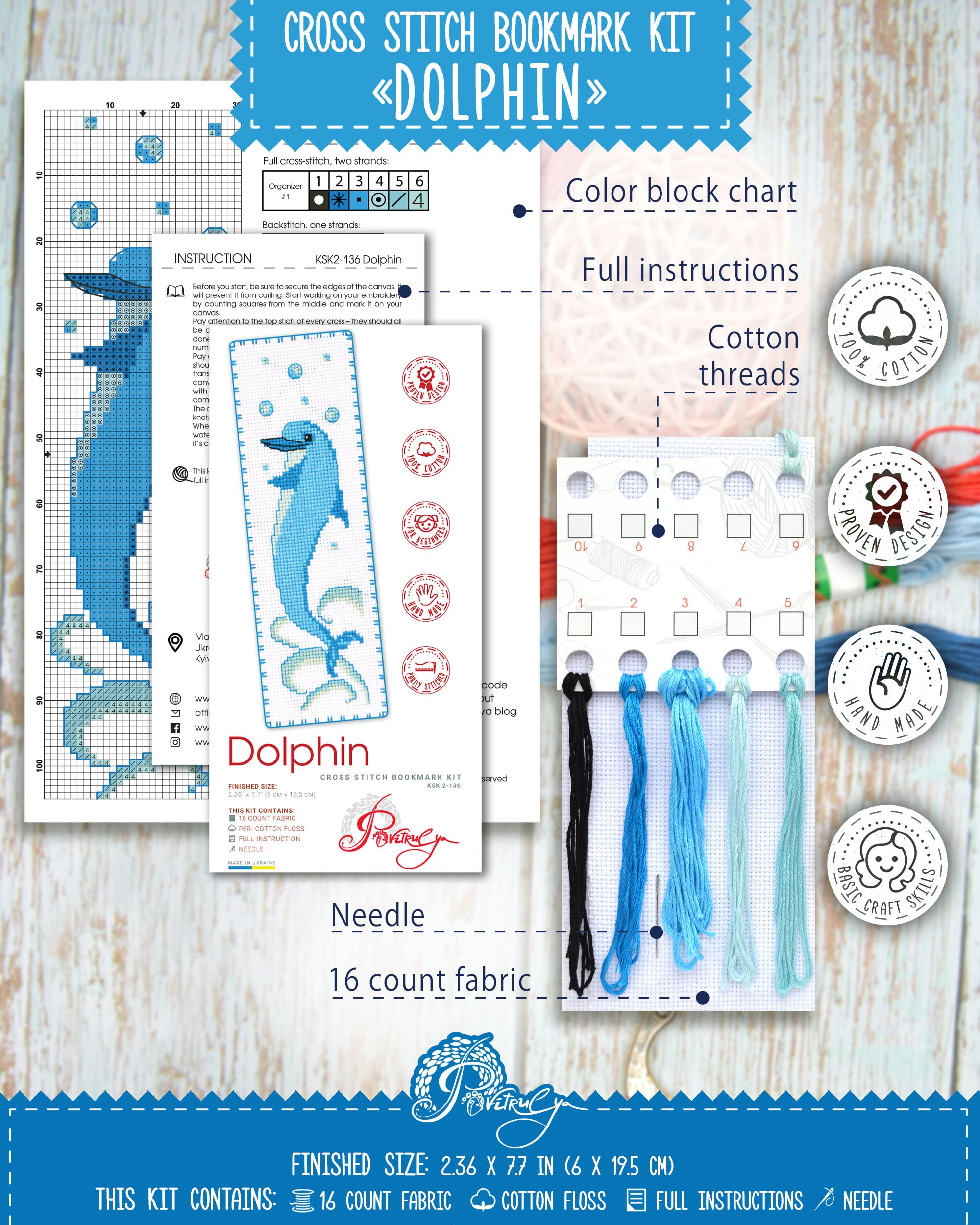 DIY Kreuzstich-Lesezeichen „Cactus Mexicano“ – Stick-Set Mit Allem, Was Du Brauchst