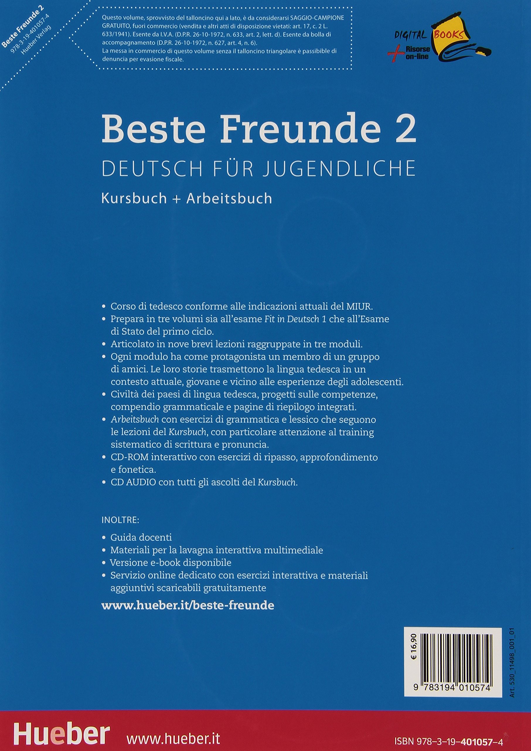 Beste Freunde. Kursbuch und Arbeitsbuch. Per la Scuola media. Con CD-ROM. Con CD-Audio (Vol. 2)
