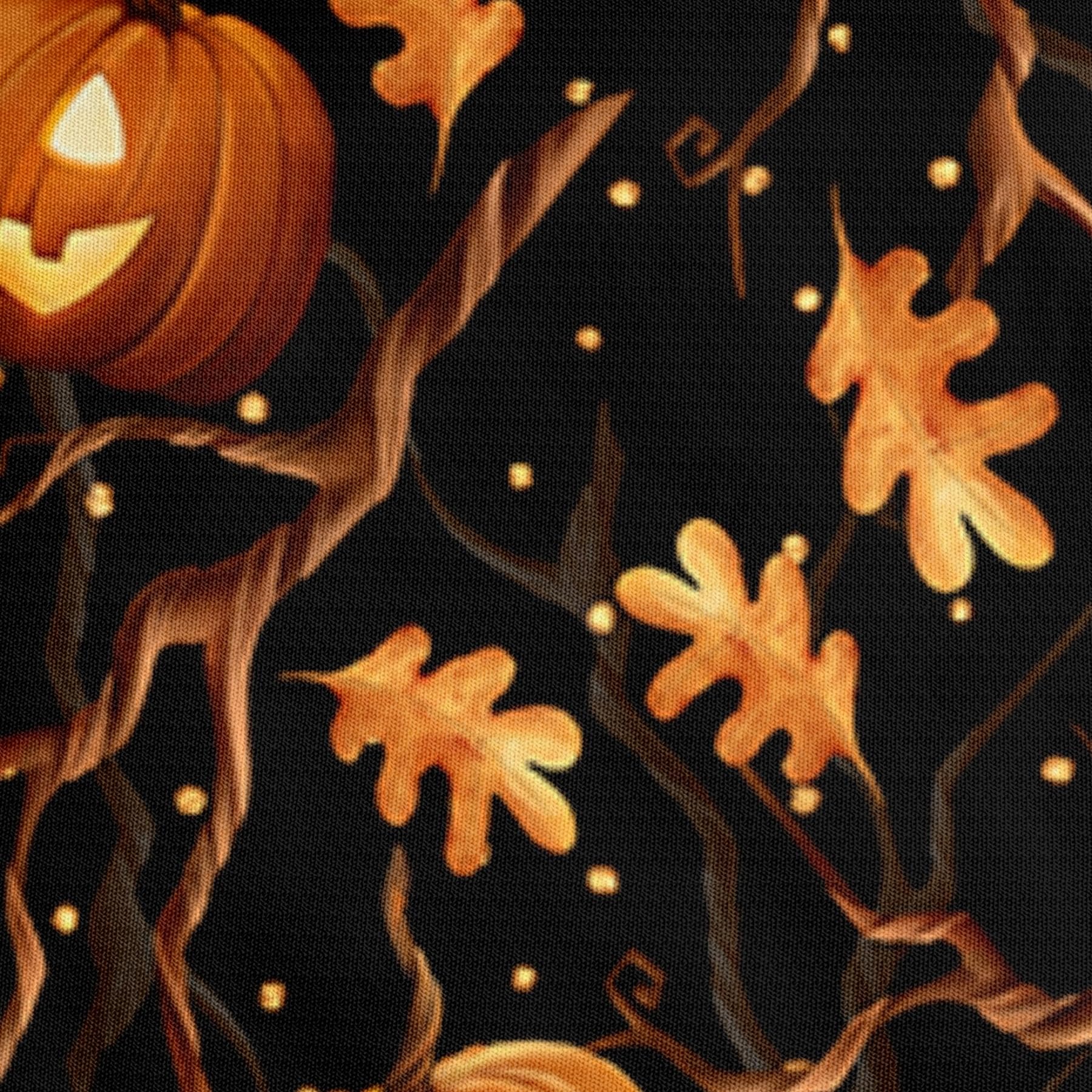 Luowei Halloween Bettwäsche 135x200 4teilig Kürbis Laterne Blätter 3D Bettwäsche Halloween Weich Microfaser Bettbezug Set für Kinder Teenager Geschenk mit Reißverschluss und 2 Kissenbezüge 80x80 cm