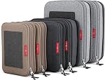 Cubes d'emballage de compression pour les organisateurs de voyage avec double zipper, LeanTravel