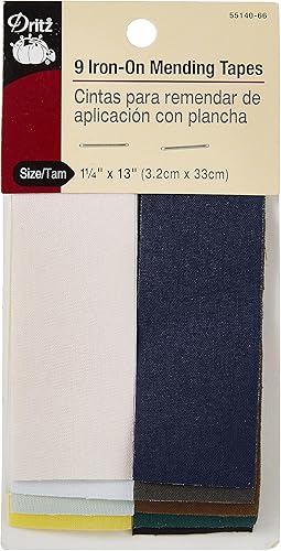 Dritz Cinta reparadora de hierro, 1-14 x 13 pulgadas, los colores pueden variar, 9